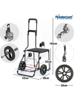 Andersen Einkaufsroller mit Sitzmöglichkeit