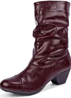 Andrea Conti, modische Damen-Stiefeletten, Winterschuhe, mit Reißverschluss