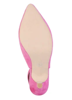 Andrea Conti Sling-Pumps aus weichem Samt-Chevreauleder