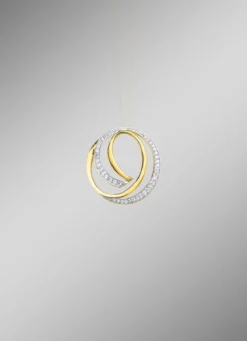 Anhänger in Bicolor mit Zirkonia