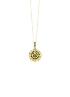 Anhänger mit Brillanten und Baguette-Diamanten