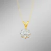 Anhänger mit Brillant und Diamanten