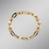 Armband aus vergoldetem Edelstahl mit Kristallen