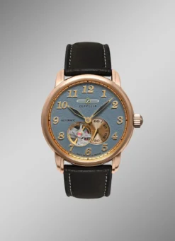 Automatik-Herrenuhr mit offenem Uhrwerk von Zeppelin