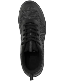 Barfußschuh aus Textilmaterial mit Synthetik-Besätzen