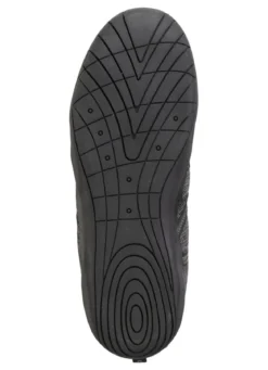 Barfußschuh aus Textilmaterial mit Synthetik-Besätzen