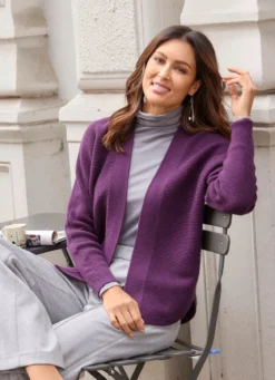 Basic Strickjacke