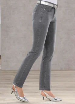 Bauchweg-Jeans in 5-Pocket-Form