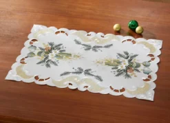 Bestickte Tisch- und Raumdekoration