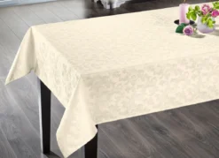 Bügelfreie Tischdecke mit Fleckschutz-Ausrüstung