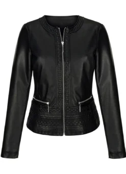 Blazer mit toniger Stickerei
