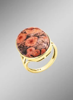 Blühende Eleganz – Damenring mit Flower Opal