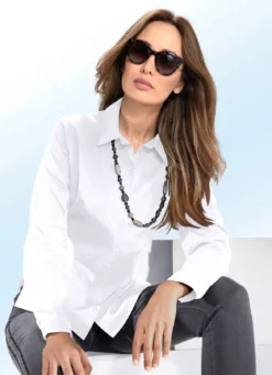 Bluse mit Hemdkragen