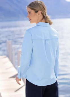 Bluse mit Hemdkragen
