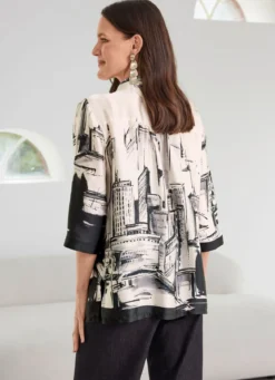 Bluse mit Hemdkragen