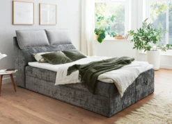 Boxspringbett mit Bettkasten und Kaltschaumtopper
