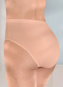 brio lingerie Fünferpack Slips mit glänzenden Abschlüssen