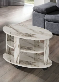 Couchtisch auf Rollen