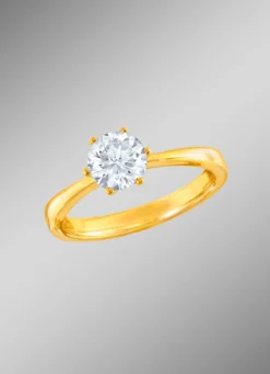 Damen-Solitärring mit Brillant