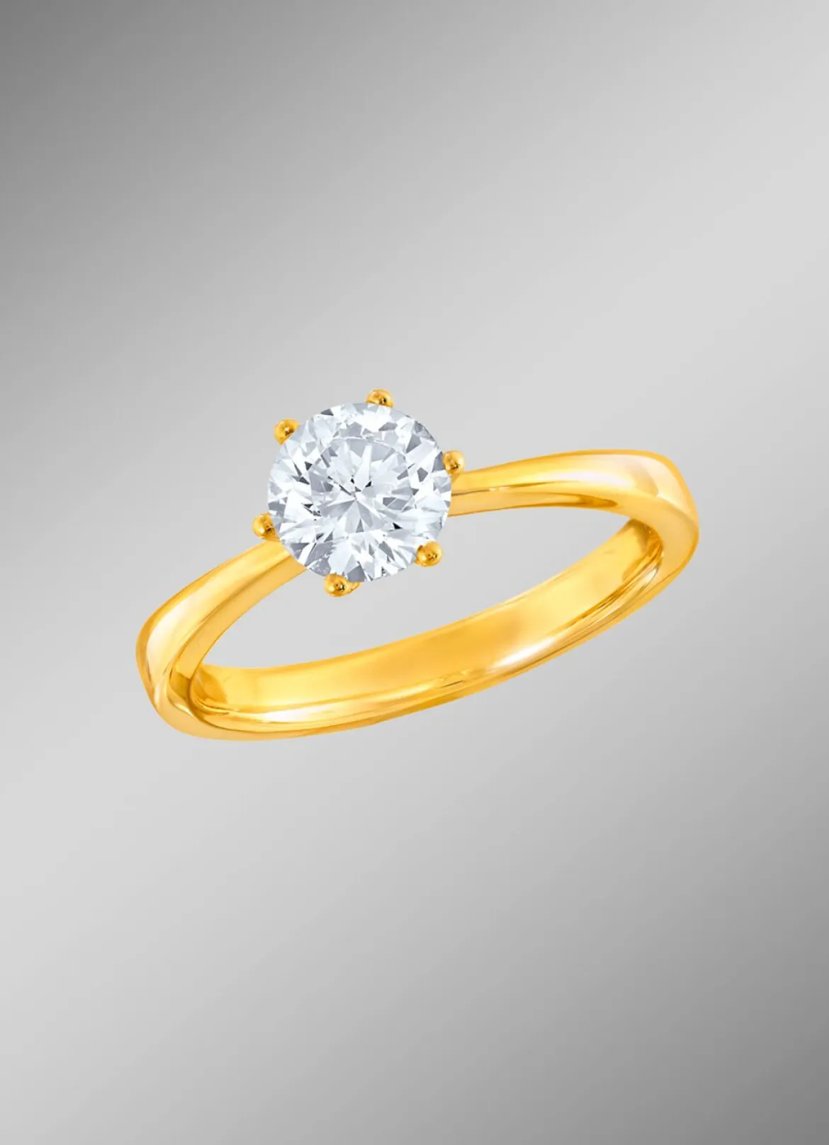 Damen-Solitärring mit Brillant