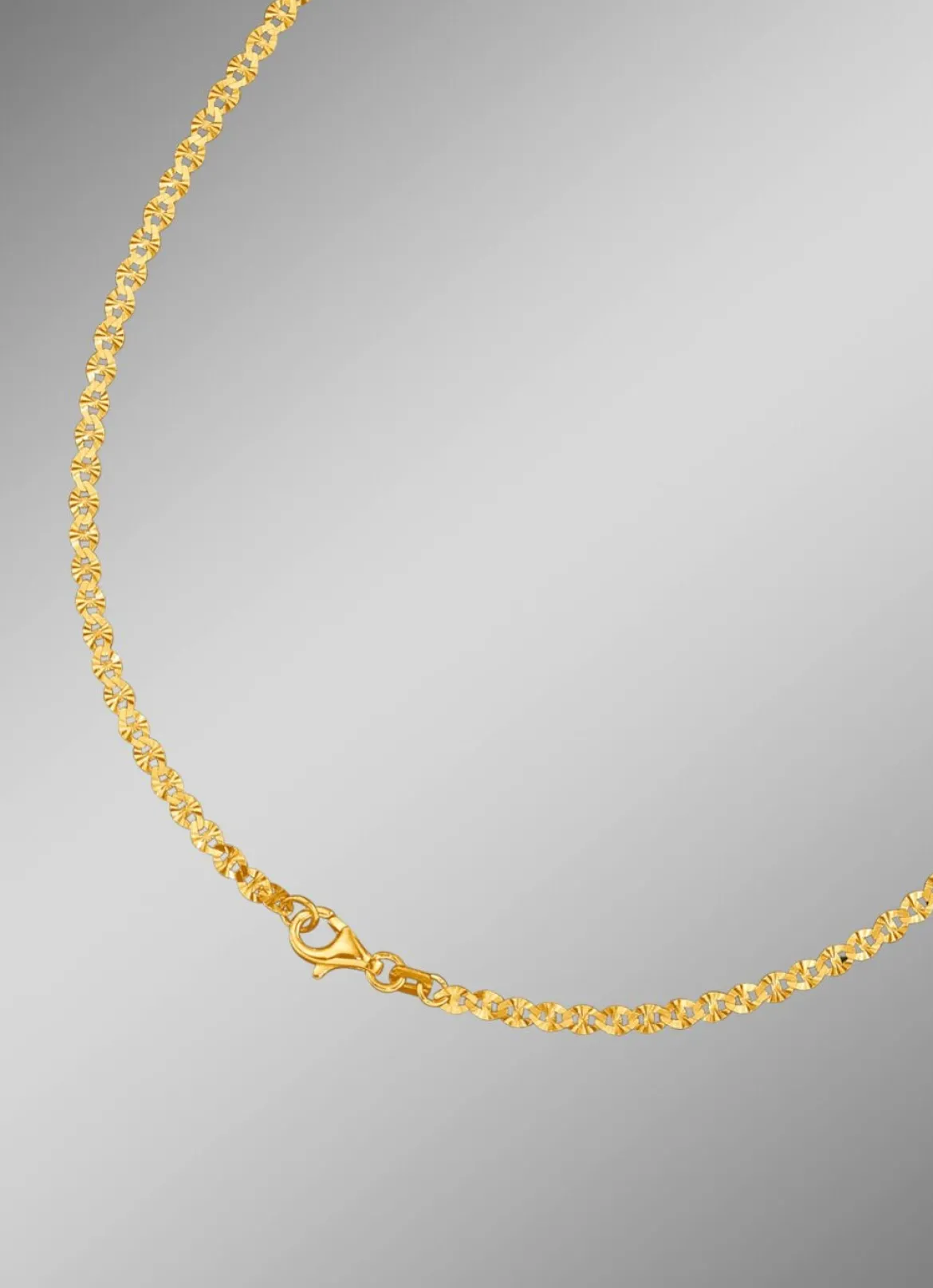 Diamantierte Blättchenkette, verschiedene Ausführungen