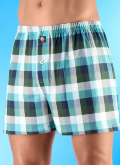 Dreierpack Boxershorts mit Karodessin