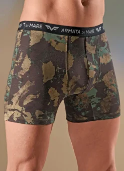 Dreierpack Pants in Camouflage-Optik, mit Elastikbund