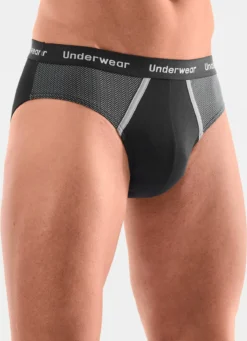Dreierpack Slips mit bedruckten Einsätzen