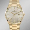 Dugena-Quartz-Herrenuhr mit Edelstahlbandgehäuse