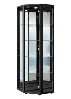 Eck-Vitrine mit LED-Beleuchtung