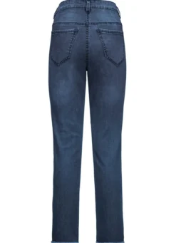 Edel-Jeans mit tollen Glitzersteinchen und Fransensaum