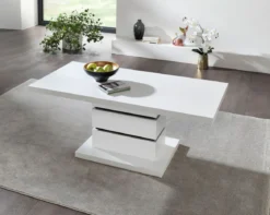 Eleganter Couchtisch mit Marmor-Optik