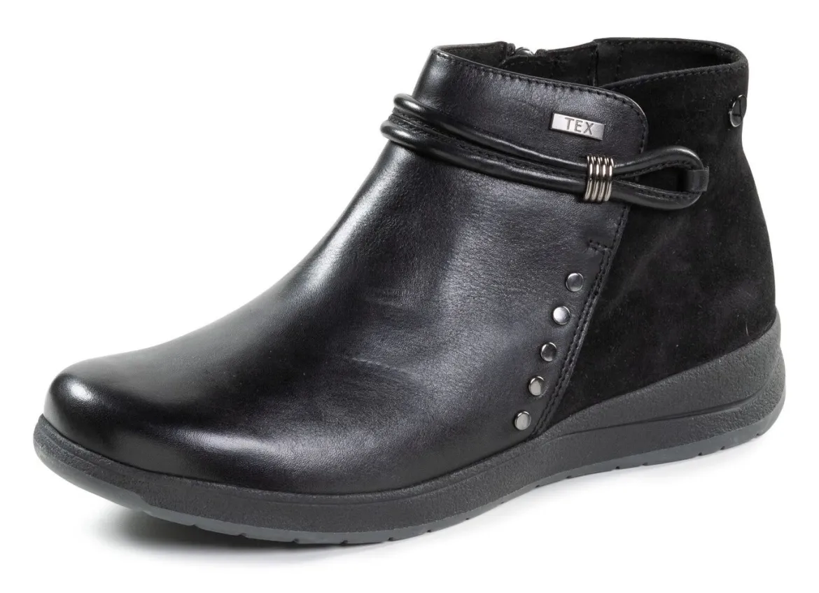 ELENA EDEN, atmungsaktive Damen-Boots, Weite H, mit herausnehmbarem Fußbett