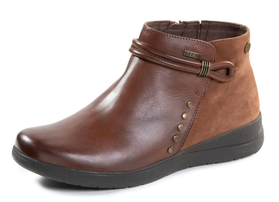 ELENA EDEN, atmungsaktive Damen-Boots, Weite H, mit herausnehmbarem Fußbett