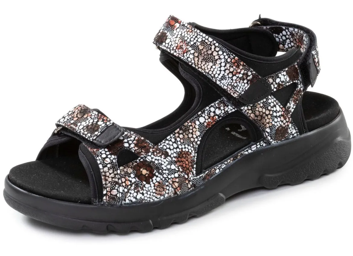 ELENA EDEN, bequeme Damen-Sandalen, Weite H, mit herausnehmbarem Fußbett