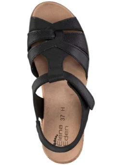 ELENA EDEN, bequeme Damen-Sandalen, Weite H, mit herausnehmbarem Fußbett