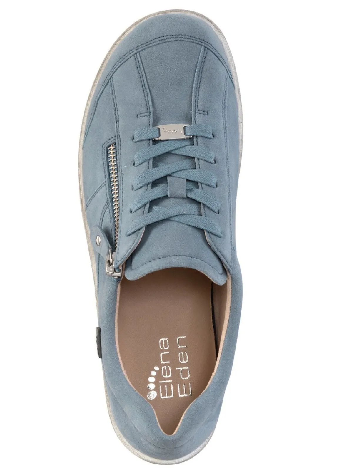 ELENA EDEN, bequeme Damen-Schnürschuhe, Weite H, mit herausnehmbarem Fußbett