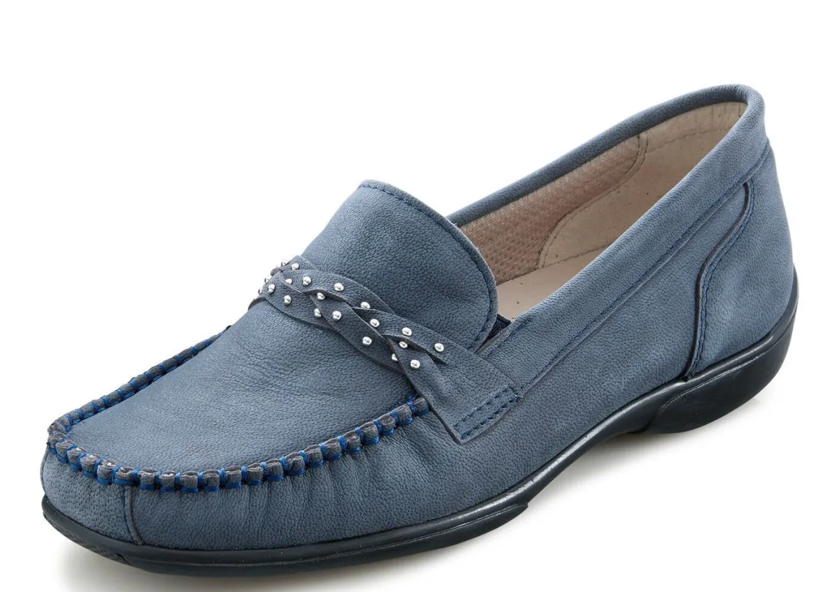 ELENA EDEN, bequeme Damen-Slipper, Weite H, mit herausnehmbarem Fußbett