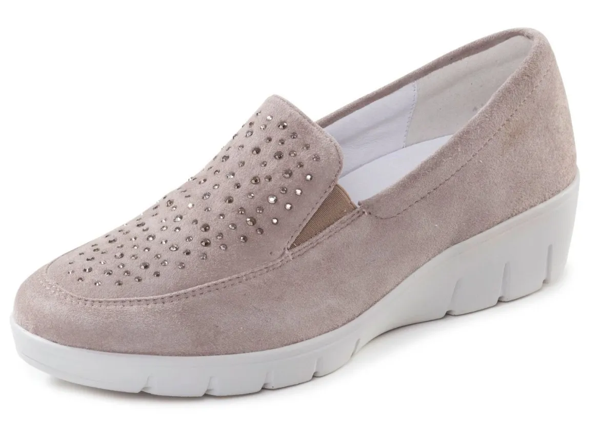 ELENA EDEN, bequeme Damen-Slipper, Weite H, mit herausnehmbarem Fußbett