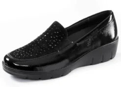 ELENA EDEN, bequeme Damen-Slipper, Weite H, mit herausnehmbarem Fußbett