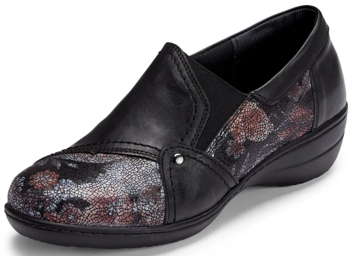 ELENA EDEN, bequeme Damen-Slipper, Weite H, mit herausnehmbarem Fußbett