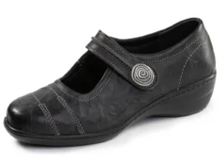 ELENA EDEN, bequeme Damen-Spangenschuhe, Weite H, mit herausnehmbarem Fußbett