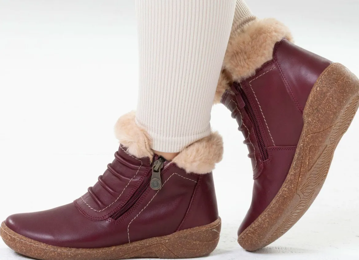 ELENA EDEN, gefütterte Damen-Boots, Winterschuhe, Weite G, mit herausnehmbarem Fußbett