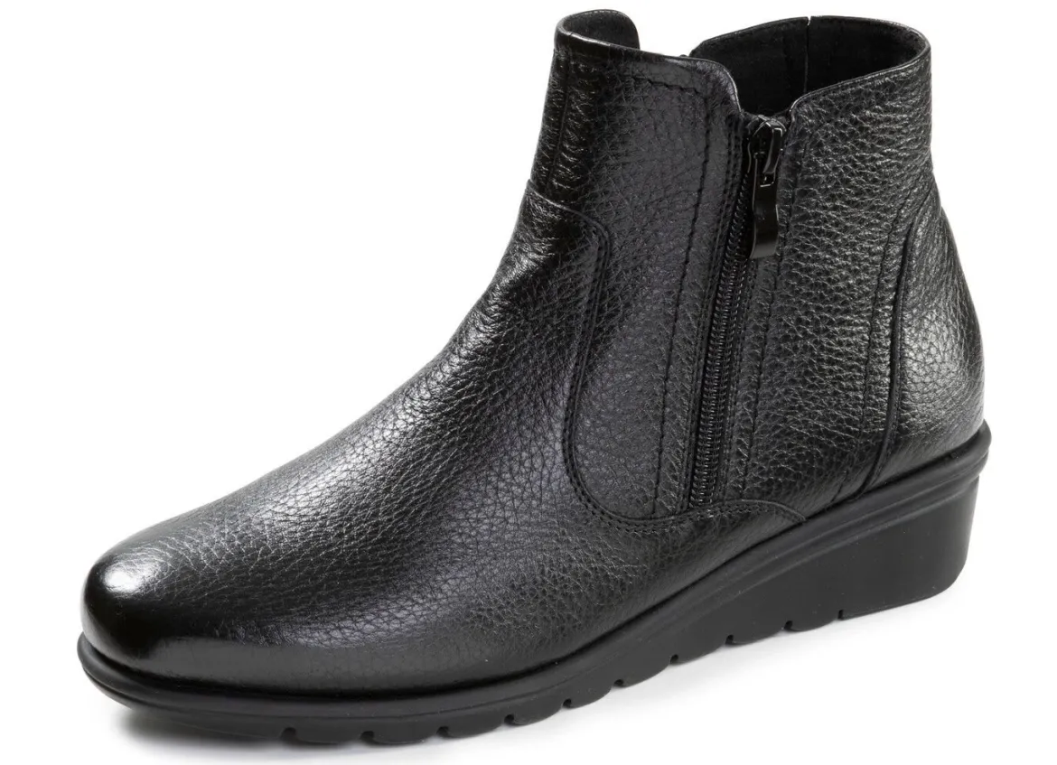ELENA EDEN, gefütterte Damen-Stiefeletten, Winterschuhe, Weite G, mit Reißverschluss