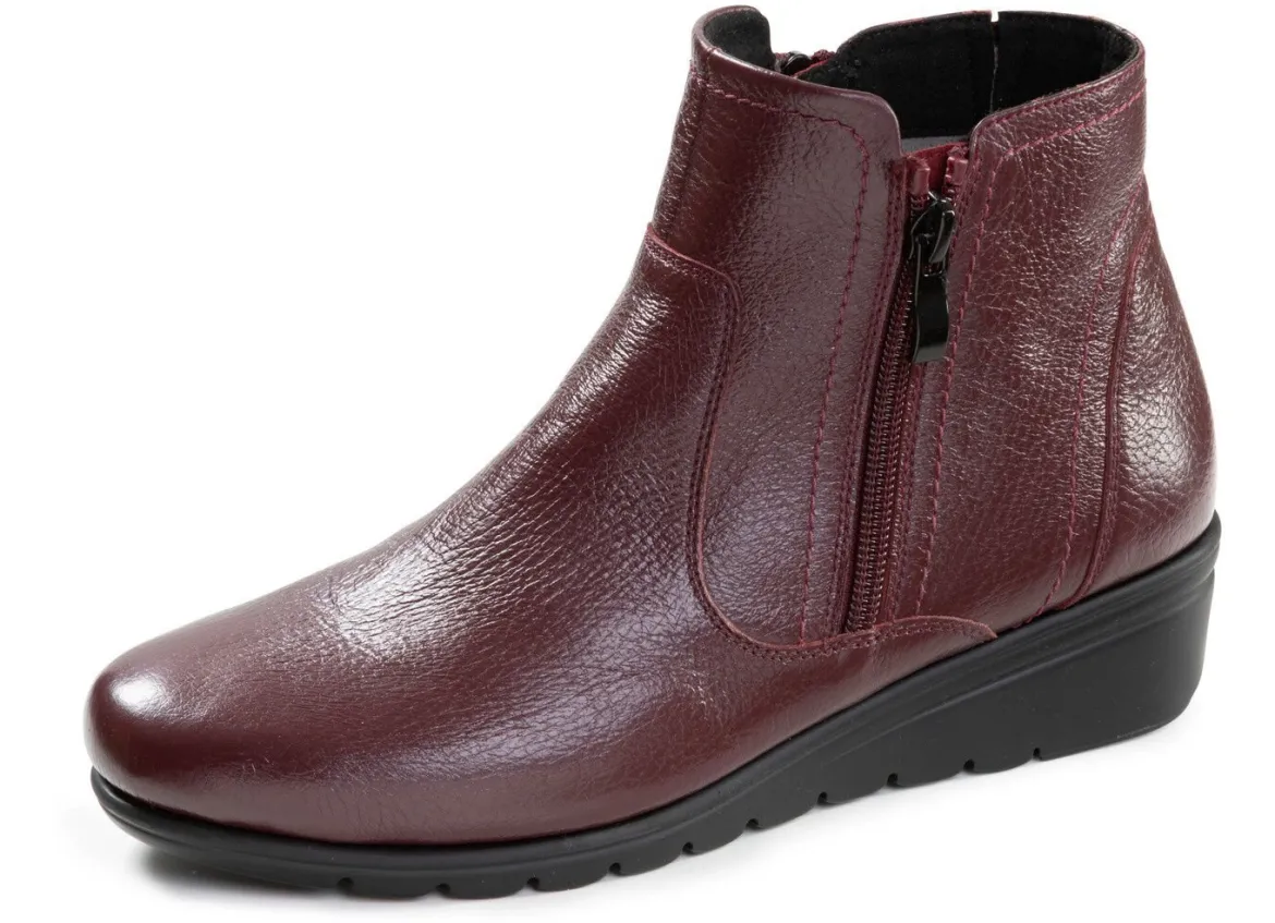 ELENA EDEN, gefütterte Damen-Stiefeletten, Winterschuhe, Weite G, mit Reißverschluss