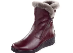 ELENA EDEN, gefütterte Damen-Stiefeletten, Winterschuhe, Weite H, mit Lammfell
