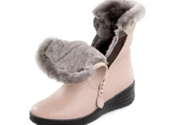 ELENA EDEN, gefütterte Damen-Stiefeletten, Winterschuhe, Weite H, mit Lammfell