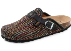 ELENA EDEN, klassische Damen-Clogs, Weite H, mit verstellbarer Spange
