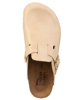 ELENA EDEN, klassische Damen-Clogs, Weite H, mit Klettspange