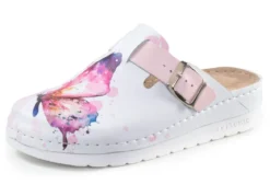 ELENA EDEN, klassische Damen-Clogs, Weite, G, mit verstellbarer Schließe